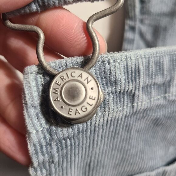 American eagle blue/grey corduroy overall skirt dress - Picture 6 of 8